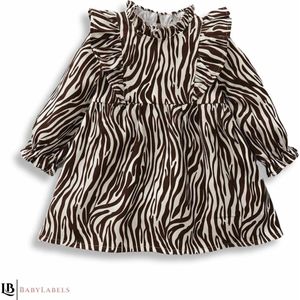 Newborn - Zebra Print Jurkje - Baby Kleding Meisjes - Baby Cadeau - Kraam cadeau - Romper set - Babyshower Cadeau Setje