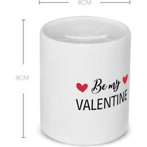 Akyol - be my valentine Spaarpot - Valentijnsdag - iemand die liefde wilt geven aan een ander - valentijnsdag - cadeau voor vriend/vriendin - verjaardagscadeau - kado - geschenk - gift - verrassing - valentijnscadeautje - 350 ML inhoud
