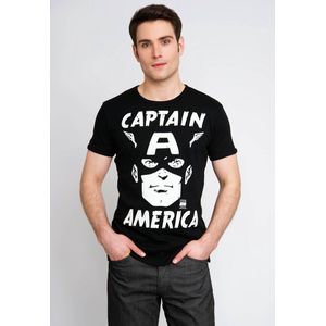Logoshirt T-Sirt Captain America - Portrait