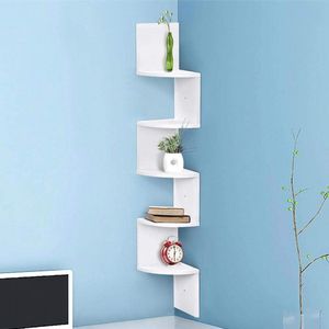 boekenplank, kunstzinnige moderne boekenkast, boekenrek, opbergrek planken boekenhouder organizer voor boeken,20D x 20W x 123H centimetres