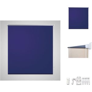 vidaXL Verduisterend Rolgordijn - 100x230 - Marineblauw - 100% polyester - Jaloezie