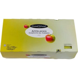 Grand Gérard Appelmoes 16 kuipjes x 100 gram