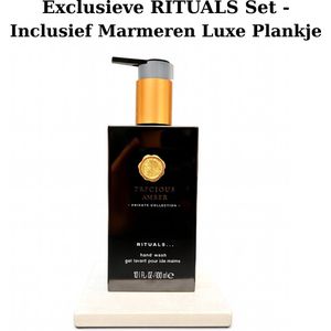 Rituals - Amber - Hand Wash 300 ml + Hoogwaardig Vierkante Marmeren Display - Hand Zeep