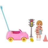 Barbie Skipper Babysitter Speelset - Auto Meisje - Speelfigurenset