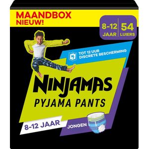 Pampers Ninjamas - Pyjama Pants Nacht - Jongen - 8/12 jaar - Maandbox - 54 luierbroekjes