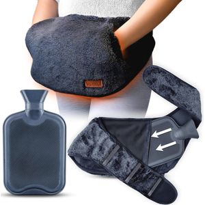 Omwikkelbare Warmwaterkruik 1,5L - Luxe en Zachte Warmwaterkruik voor Comfort en Pijnverlichting