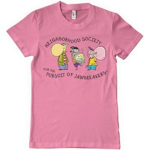 Cartoon Network Ed, Edd n Eddy Neighborhood Society T-Shirt WB-1-EEE003-DTF922 Pink-S