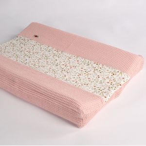 Oogappel Millefleurs Jersey Aankleedkussenhoes Waskussenhoes 70x50 cm-Roze