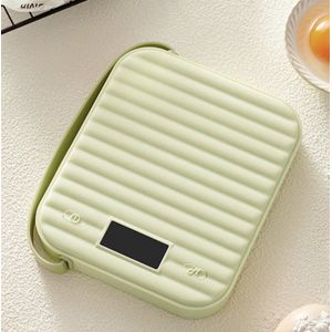 ZYLARO Keukenweegschaal - Digitale Precisie Keukenweegschaal - 1 g tot 10 kg - Inclusief Batterijen - Tarra Functie - oz/g/lb - groen