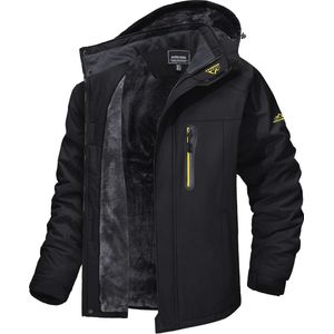 Heren Ski Jacket - Waterdichte en Winddichte Winterjas met Capuchon