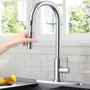 Keukenkraan met uittrekbare sproeier en 360° draaibaar ontwerp - Mengkraan voor optimale waterbesparing