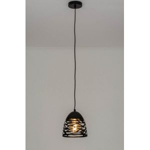 Lumidora Hanglamp 73253 - E27 - Zwart - Metaal - 20 cm
