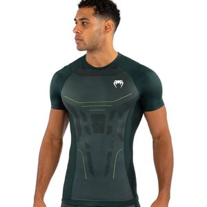 Venum Technical 3.0 Rashguard Compressieshirt Forest Green - S