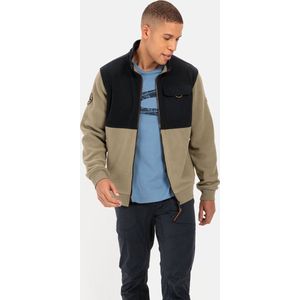 camel active Fleecejacke van gerecycled polyester - Maat menswear-XL - Khaki