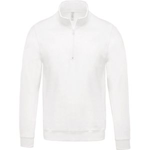 Kariban Sweater met ritskraag K478 - White