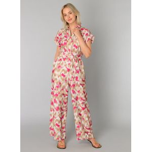 Yest - Jumpsuit - Multi - Met Col en Korte Kapmouwen
