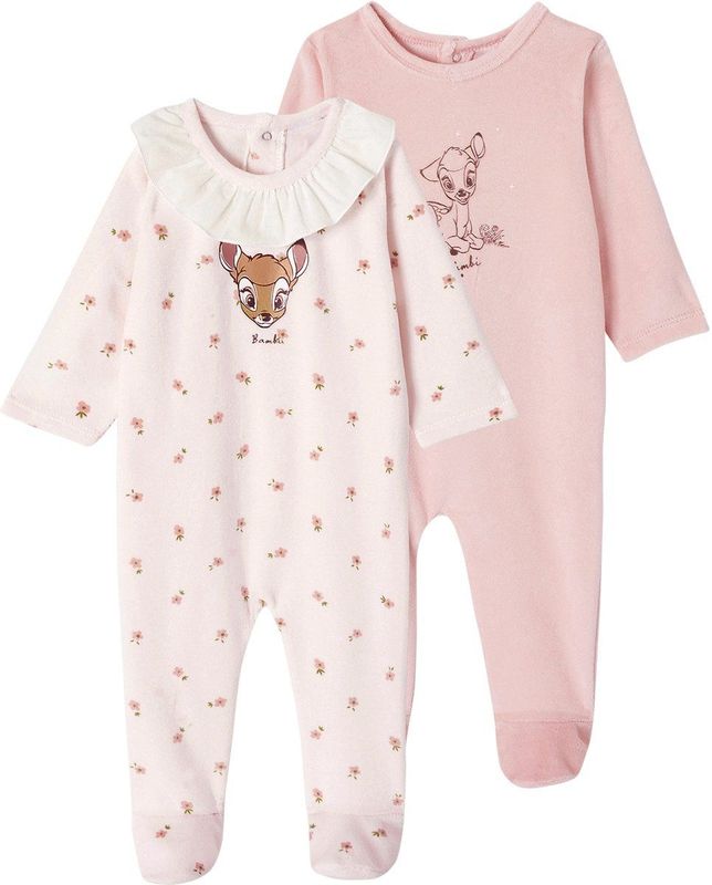 Vertbaudet - Set van 2 - Fluwelen Slaappakjes - Disney® Bambi