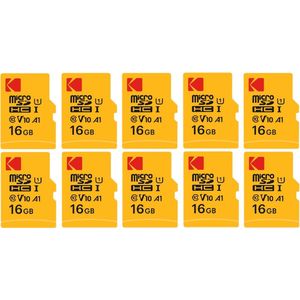 Pack de 10 KODAK Micro SDXC Premium de 16 Go : Vitesse et Fiabilité pour un Stockage Exceptionnel
