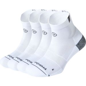 DOUBLE PACK BOSTON Lage Hardloopsokken - Antibacterieel - Wit - Maat 39-41