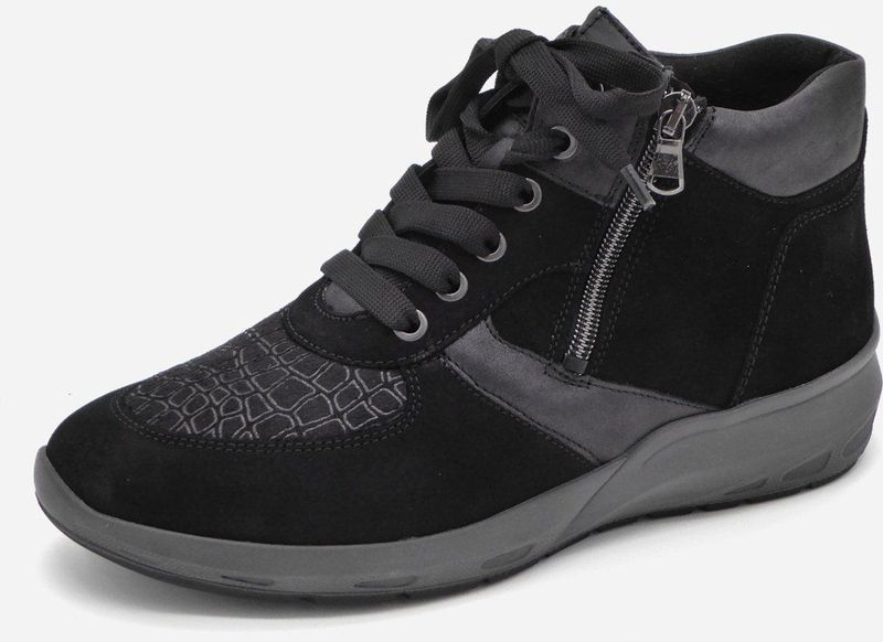 Waldläufer - Bungeez - Dames Enkelboot - Zwart