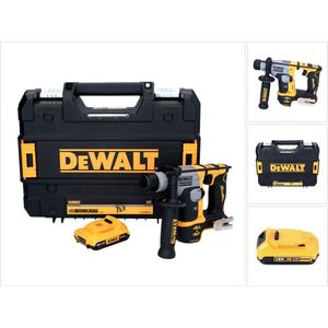 DeWalt DCH 172 accu-boorhamer 18 V 16 mm 1,4 joule SDS plus borstelloos + 1x accu 2,0 Ah + TSTAK - zonder oplader