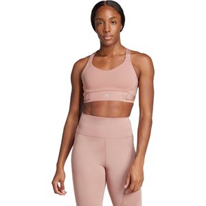 adidas - FastImpact Luxe Run - Sport BH - Roze - High Support
