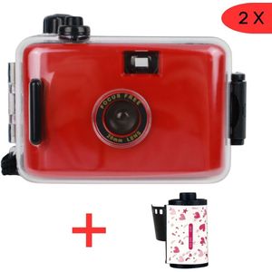 SolidGoods - Wergwerpcamera - Analoge Camera - Disposable Camera - Kindercamera - Filmrol - Vlogcamera - Rood