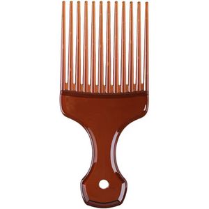 CHPN - Afro kam - Grove kam - Kam - HaarVork - Barber Kam - Bruin - Unisex - Kappers Borstel - Haar Styling Tool - Baardkam