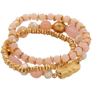 Nieuwe Collectie - Armbandenset - Armband - Biba - Voorjaar - Zomer - Mix05 - Roze