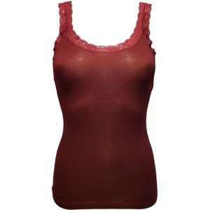 Toker dames hemd Kant 211/1 deluxe - maat S - modal - bordeaux