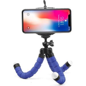 BukkitBow - Smartphone Tripod - Mini Statief voor Fotocamera - Flexibel & Universeel Statief - Blauw