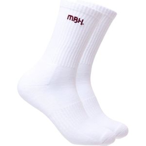 MBH sokken - Mybuckethat sokken - Hoge witte sokken - Maat 36/40