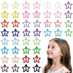 44 Stuks Kleurige Ster Haarclips - Mini Antislip Haaraccessoires voor Meisjes en Vrouwen