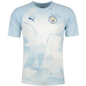 Puma - Manchester City 23/24 - T-shirt - Blauw - 100% Polyester Gerecycled