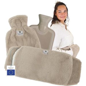 Donzige hoes warmwaterkruikriem - rug- en menstruatiewarmende riem