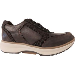 Xsensible - Georgia - Sneakers - Donkerbruin - Sportieve Trendy Lage Dames Sneaker