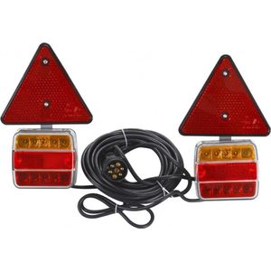 Led verlichtingsset magnetisch - 7,5 meter kabel - Verlichting set - Aanhanger verlichting