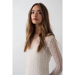 Lange Kanten Jurk Kitti Beige L/XL