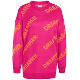 Noisy May - Cosmic - Trui - Roze - Oversized - Lange Mouwen