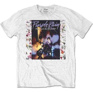 Prince - Purple Rain Album Heren T-shirt - L - Wit