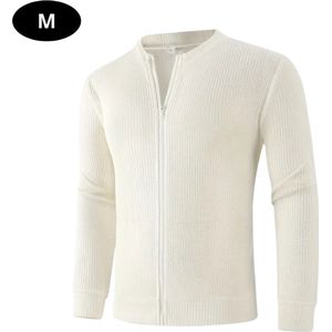 Nivard Cardigan Heren - Vest - Knopen - Warm - Gebreid Vest - Wit - S