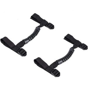 Auto Handvat Bar Frame Anti-slip Grip - 2 stuks - Geschikt voor Jeep Wrangler YJ TJ LJ JK JL - Zwart