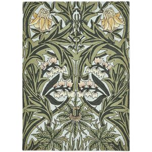 Vloerkleed Morris & Co Bluebell Leafy Arbour Green 127607 - maat 140 x 200 cm