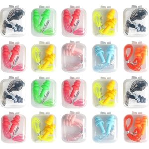 Allecto Plus - Herbruikbare Siliconen Oordopjes - Waterdicht en Zacht - 20 Paar - Slaap en Vliegtuig