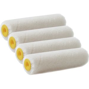 Sorex Verfroller met velours vacht - 5x - anti spatten - 2,5 x 10 cm - pluisvrij - Verfspullen - Schilderen