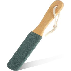 Foot File - Pumice Exfoliating Pedicure Grater - Harde Dode Huid Verwijderen - Voeten Scrubber met Houten Handvat