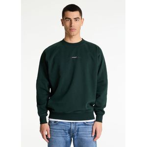 CHASIN' - Connect Round - Sweater - Donkergroen