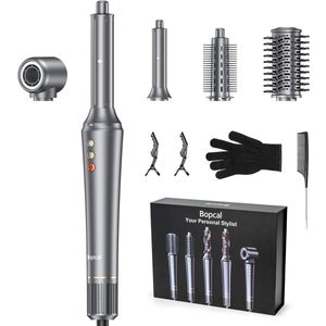 Föhn - 5 In 1 - Elektrische - Haardroger- Haarkrultang - 1200W - Hoge Snelheid - Multifunctioneel - Styling - Met Handschoen - Met Haarklip