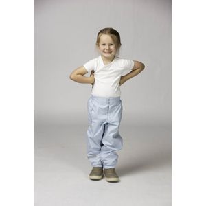 Ducksday - Regenbroek Kind - Waterdicht - Ademend - Regenbroeken Fiets - Reflecterend - Unisex - Lichtblauw - Maat 146/152