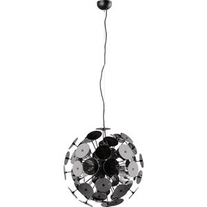 LED Hanglamp - Torna Discon - E14 Fitting - 6-lichts - Rond - Mat Zwart - Metaal